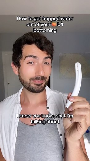 The Bottom’s Digest on Instagram: "How to get trapped water out of your bum using a douche nozzle 🍑 #lgbt #queer #gay #bottom #gayguy #healthylifestyle #lifehacks #booty #prep"