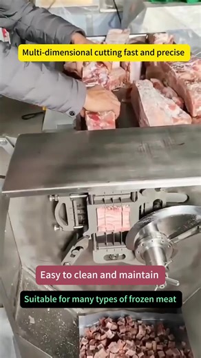 Three-dimensional frozen meat dicing machine#dicing#dicingmachine#meat#frozenmeat#machine#foryoupag#factory#manufacturer#sourcefactory#tiktok_india#foryourpageofficiall#foryou