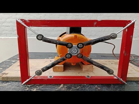 How To Make 4 Spring Engine 220 Volt Free Energy Generator Spring Free Energy machine