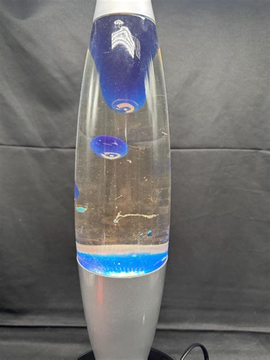 Vintage 1980 Blue and Silver Lava Lamp Table Lamp - Etsy