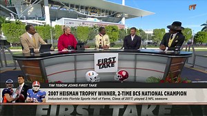 "I think he's going to play well, but I also think he has to play under control because Miami's defense does a lot of different things." 💯 Tim Tebow on Fernando Mendoza and Indiana ahead of their National Championship matchup against Miami 🏆 | ESPN First Take