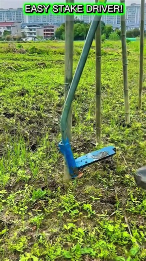 Smart Bamboo Stake Driver Tool – Effortless Ground Post Installation!