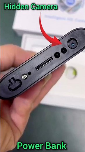 Power Bank Hidden Spy Camera 😱 #spygadgets #technology #gadgets #howto #minicamera #wificamera