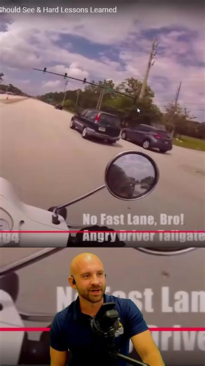 Angry Driver vs Scooter? #motorcyclecrash #motorcycletips #motorcycle | motorcycle