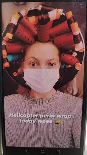 White Girl Helicopter Perm Before and After