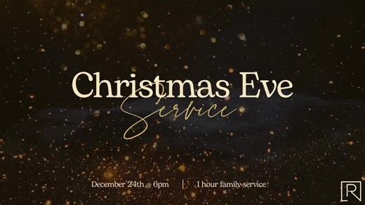 🎄 Christmas Eve Service | December 24 • 6:00 PM 🎄 Join us for a special one-hour family service as we celebrate the birth of Jesus together. 💛 ✨ Worship 📖 The Christmas Story 🍞 Communion as a church family Bring your whole crew and make room for Him this Christmas Eve. We can’t wait to worship with you! | Redemption Point