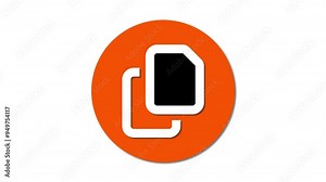 Copy icon animation enhancing user interfaces with engaging and interactive motion graphics .