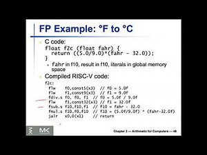 Lecture 9 (EECS2021E) - Chapter 3 (Part III) - Floating Point Examples