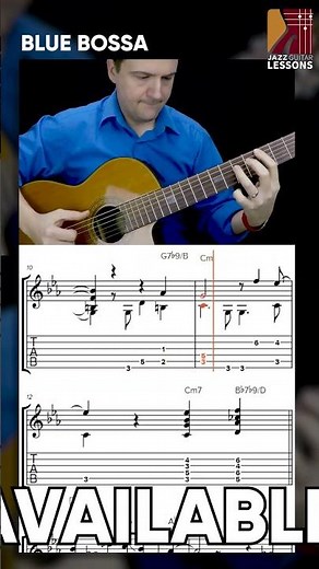 Learn "Blue Bossa" Chord Melody - with FREE Tabs