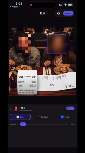 Fuzzly: Auto-Blur Sensitive Data in Screenshots (iOS)