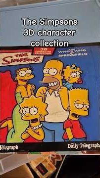 The Simpsons 3D character collection #shorts #thesimpsons #collection #character