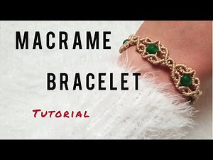 Diy Macrame Bracelet with stone/ How to make easy and lovely bracelet/macrame tutorial