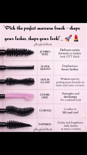 “Pick the perfect mascara brush – shape your lashes, shape your look!”_ 🚀💄#mascara #tips #makeup #yt