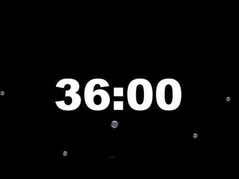 36 Minute Timer with Alarm | Full Screen Minimalist Countdown (HD) – ClockUnit