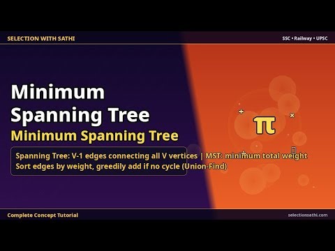 Minimum Spanning Tree | Minimum Spanning Tree | Selection With Sathi
