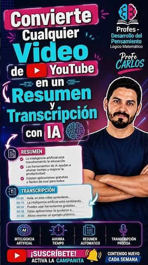 Cómo Resumir y Transcribir un Video de YouTube con IA en Minutos