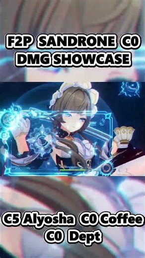 C0 Sandrone F2P Damage showcase #genshinimpact #sandrone