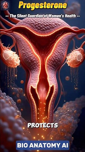 Progesterone Hormone Explained | Female Body Science | #hormones #BioAnatomyAi #humananatomy #shorts