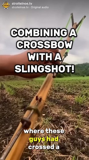WE COMBINED A CROSSBOW WITH A SLINGSHOT! | The King of Random