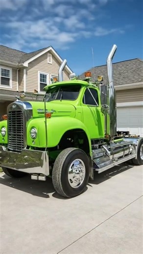 Mack B61 model, likely from the 1950s or 1960s. #mack #macktrucks #shorts #shortvideo
