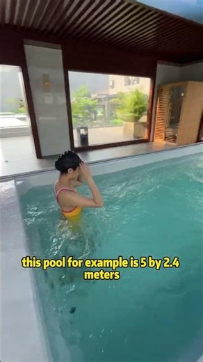 Who says you can't build a swimming pool in a small space?