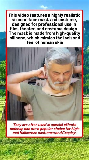 The Realistic Silicone Face Mask And Costume