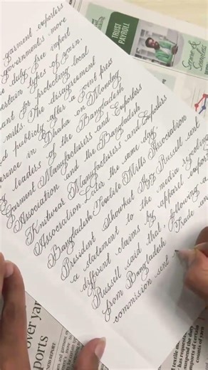 How to do cursive handwriting. #cursivewriting #handwriting