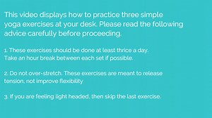 3 Exercises you can do at your desktop