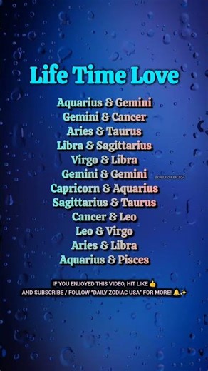 Lifetime Love Zodiac Couples ❤️ Are You One of Them? #shorts