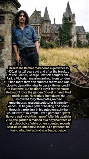 The Beatle Who Chose Gardening Over Music