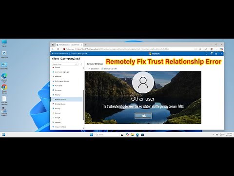 How to Remotely Fix Trust Relationship Between Workstation And Domain Using Windows Admin Center