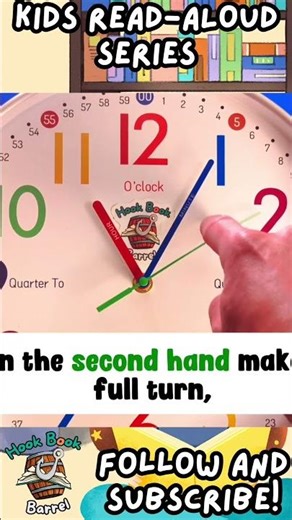 When the second hand makes one full circle, that’s one whole minute gone by! Whoa!