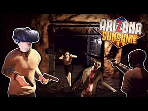 ZOMBIE FILLED ABANDONED MINE! - Arizona Sunshine Gameplay - VR Zombie Survival Game!