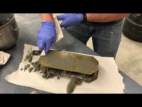 Mixing and Making Mortar Cubes