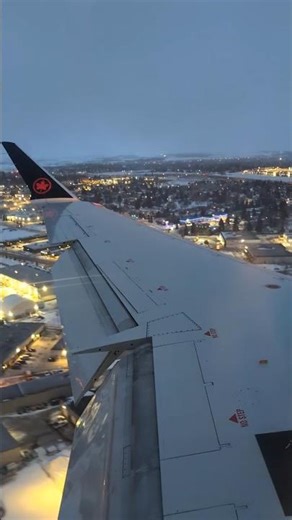 着陸 エドモントン国際空港 カナダ 2026.2.26