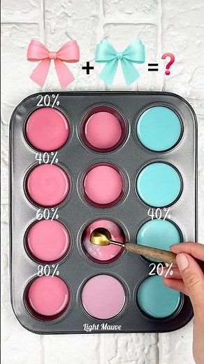 Pastel Pink and Blue Gradient Palette #colorpalette #satisfying #colormix #artshorts #colortheory
