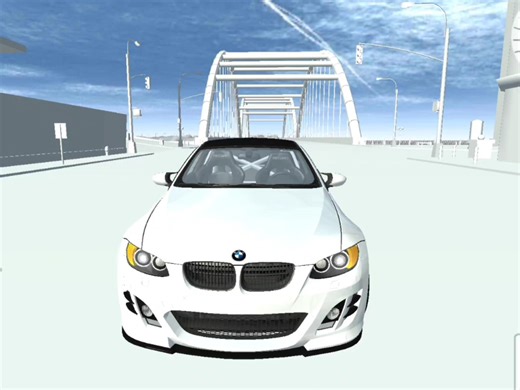 BMW M3.Manual parking lot map，play up