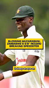 – 12 Tests – 51 wickets – 21.84 bowling average – 3 five-wicket hauls Blessing Muzarabani is a player to keep an eye on as Zimbabwe take on England at Trent Bridge this week 🇿🇼👀 🤝 Remitly #LoveCricket #CricketVideos #Zimbabwe #ZimbabweCricket #ENGvZIM | Wisden Cricket