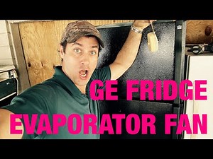 GE refrigerator freezing but not cooling in the fridge | Quick evaporator motor swap wr60x31522