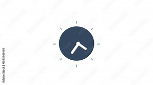 Animated clock ideal for YouTube edits, time-related explainer videos, reminders, or educational visual