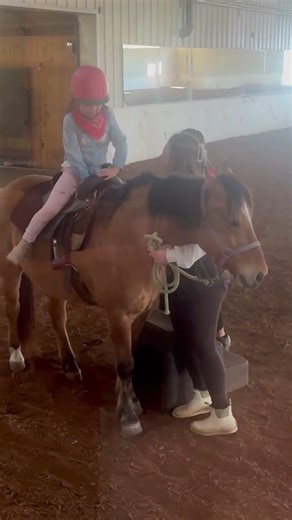 First time riding a horse, So excited and happy!