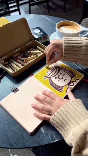 How to draw peppermint patty #easydrawing #thepeanuts #oilpastels #sketchbook