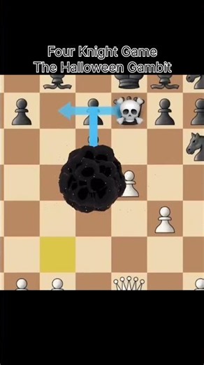 Scariest Chess Opening Trap The Halloween Gambit #chesstraps #chesstricks #chessopenings