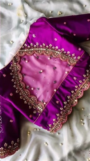 Maggam work Blouses❤️#ytshorts#viral#trending#traditional #maggamwork#designerblouse #designersarees