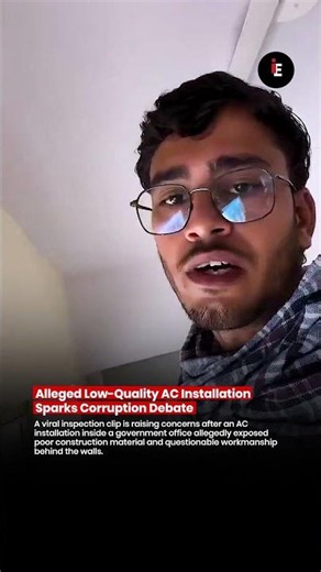 🚨 Alleged Low-Quality AC Installation Sparks Corruption Debate 😳🧱⚠️