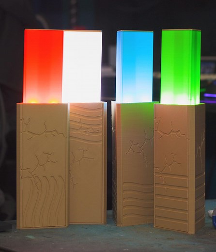 Fifth Element Motorized Stone That Rise and Lights Up - Etsy