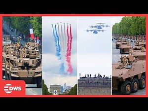 July 14 Parade Moments | Helicopters, Tanks & Cavalry Roll Through Paris in Epic Parade | AQ1E