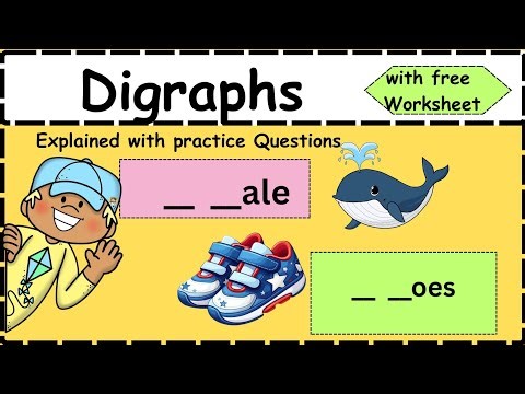 #Digraphs for Kids | Learn Digraphs with Examples and Quiz | #Phonics for Beginners