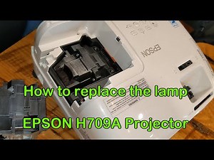 How to replace an Epson projector lamp light bulb H709A ELPLP88