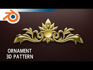 Ornament 3D Pattern - Blender 3D Tutorial